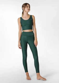Clearance DEHA Yoga Soft Touch Sport Bra Green Forest Green