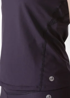 Sale DEHA Yoga Soft Touch Top Purple Aubergine Violet